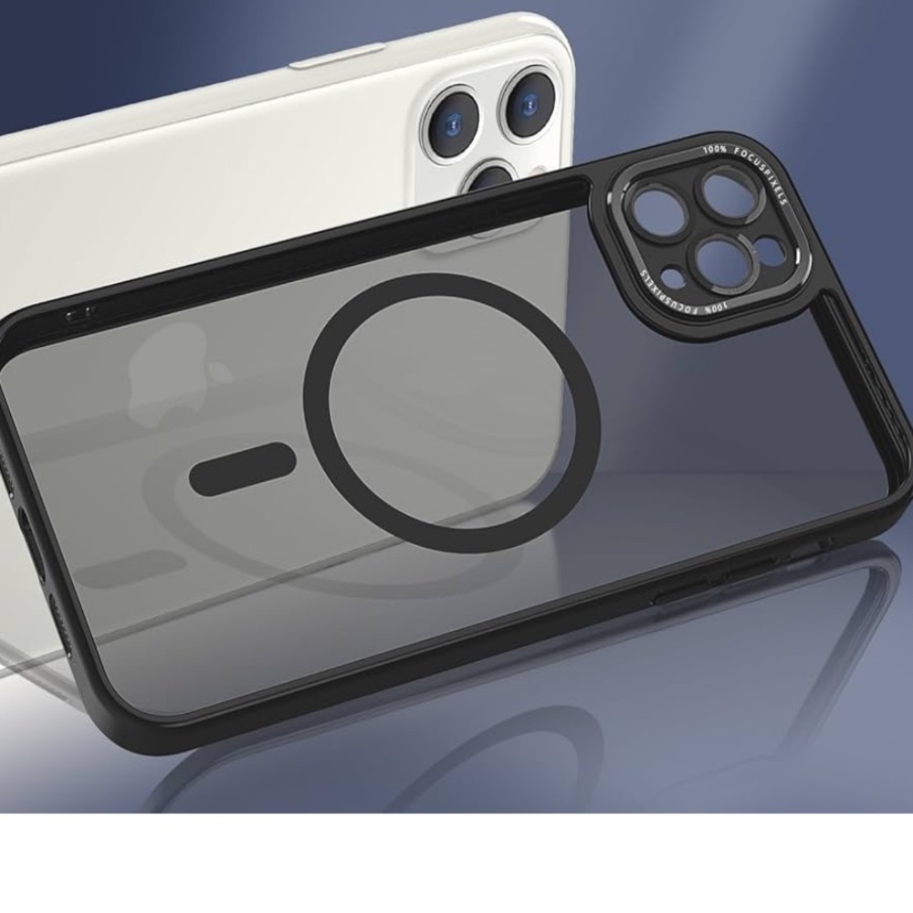 Black and Clear Phone Anuck Case for iphone 11 pro max